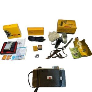 LOT Kodak Tourist Presstape Universal Splicer Extension Cord Lens Adapter Flash